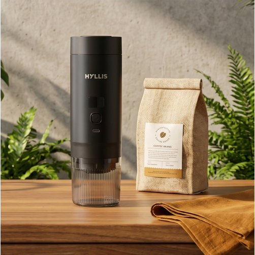 Máquina de Café Portátil 3 em 1 Bateria Recarregável Alta Pressão Espresso Compacta