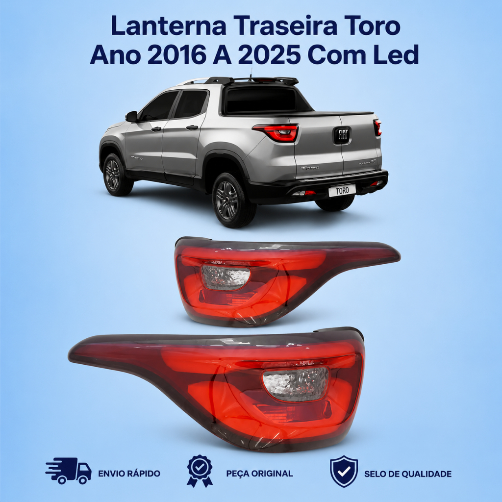 Lanterna Traseira Toro Ano 2016 A 2025 Com Led