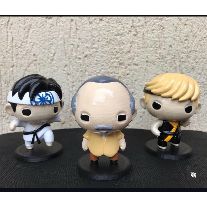 Boneco Colecionavel KIT KARATE KID Figura Decorativa Action Figure Impressao 3d