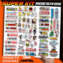 Kit 148/74 Adesivo Bike Moto Eletrica Capacete Notebook - Grau 244 Osascorte Frases - APROVA D'AGUA