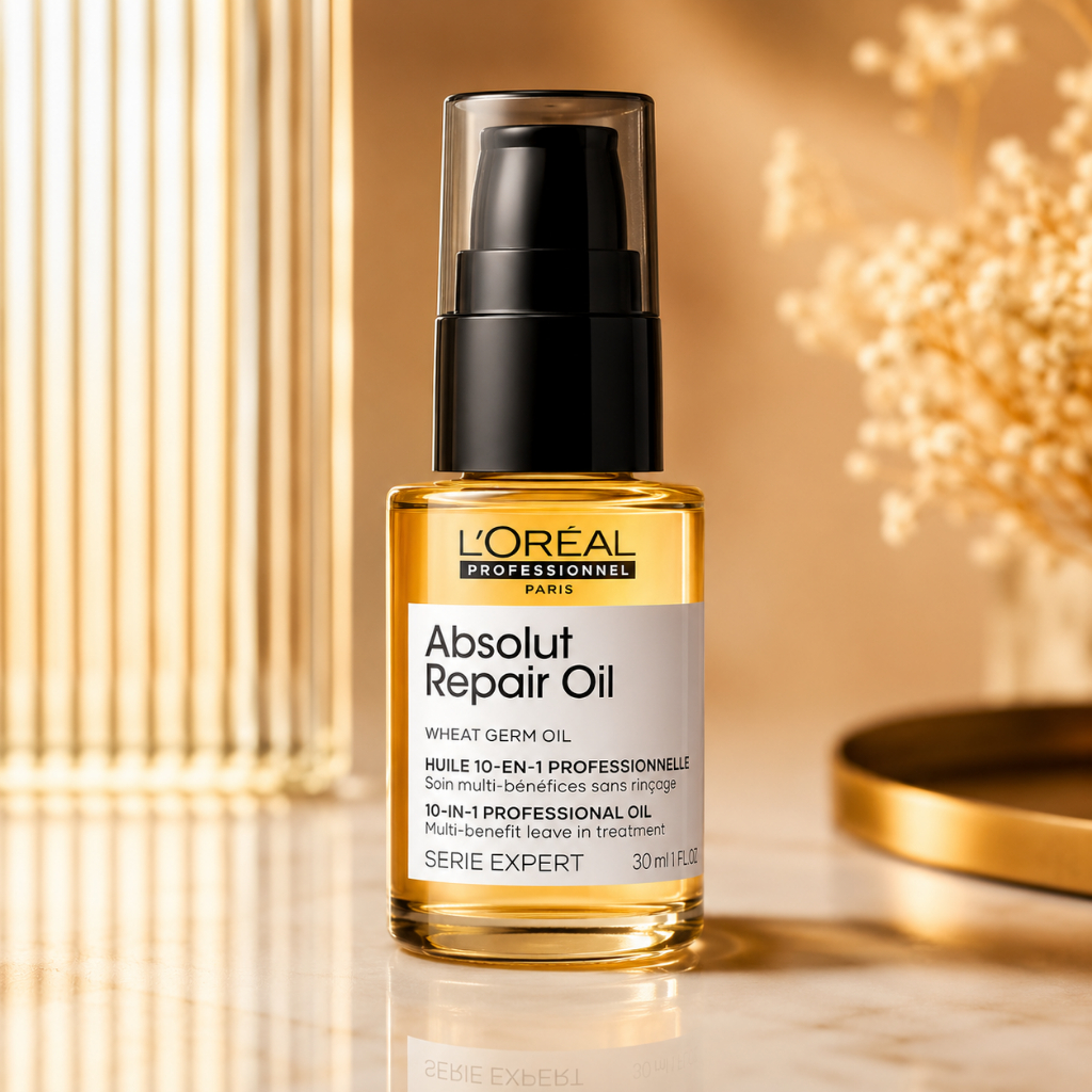 Óleo Reparador Pontas Reconstrução Professionnel Serie Expert Absolut Repair Gold Quinoa 10in1 - Óleo Reparador 30ml