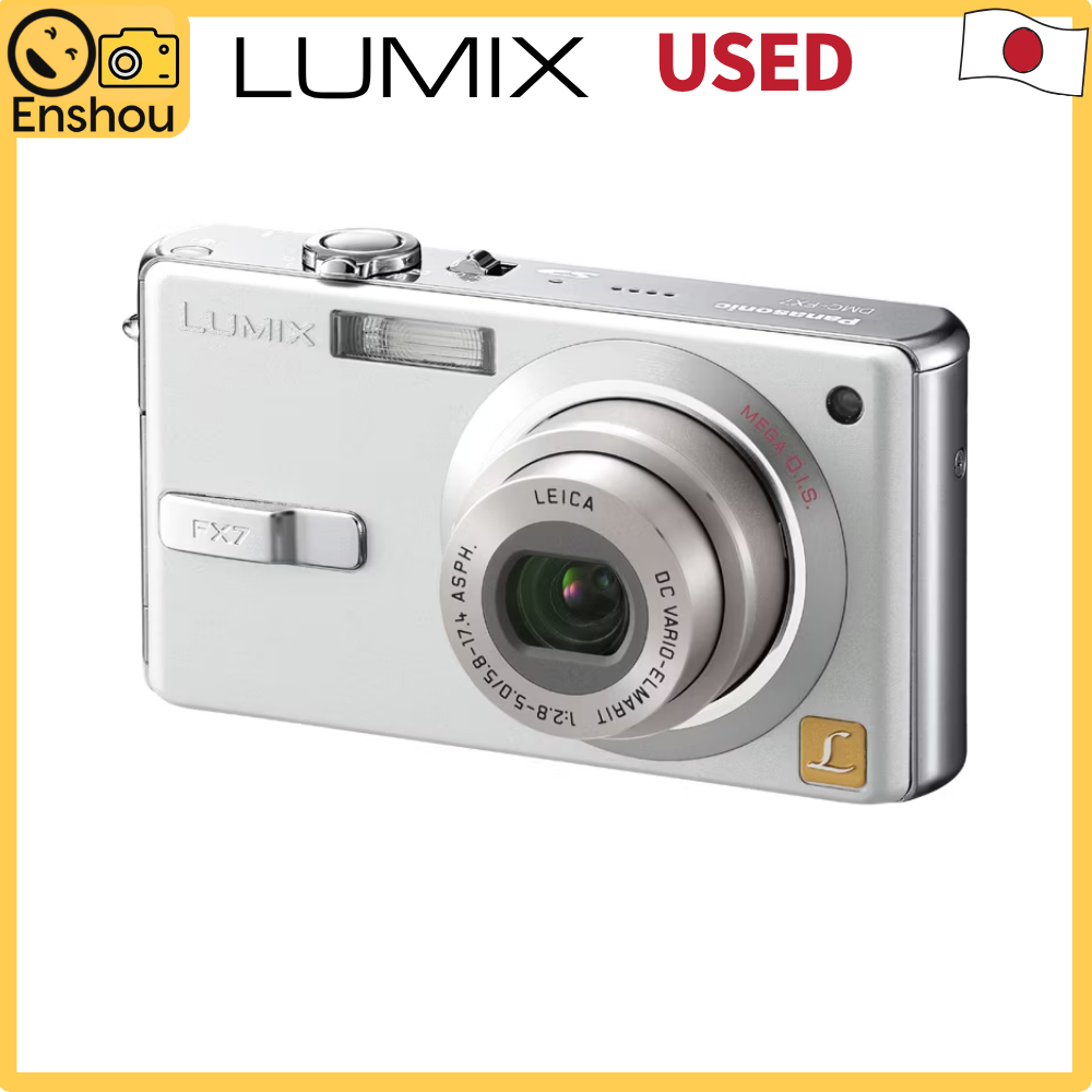 Do Japão [Usado] Panasonic LUMIX FX7 Prata Sedosa DMC-FX7-S