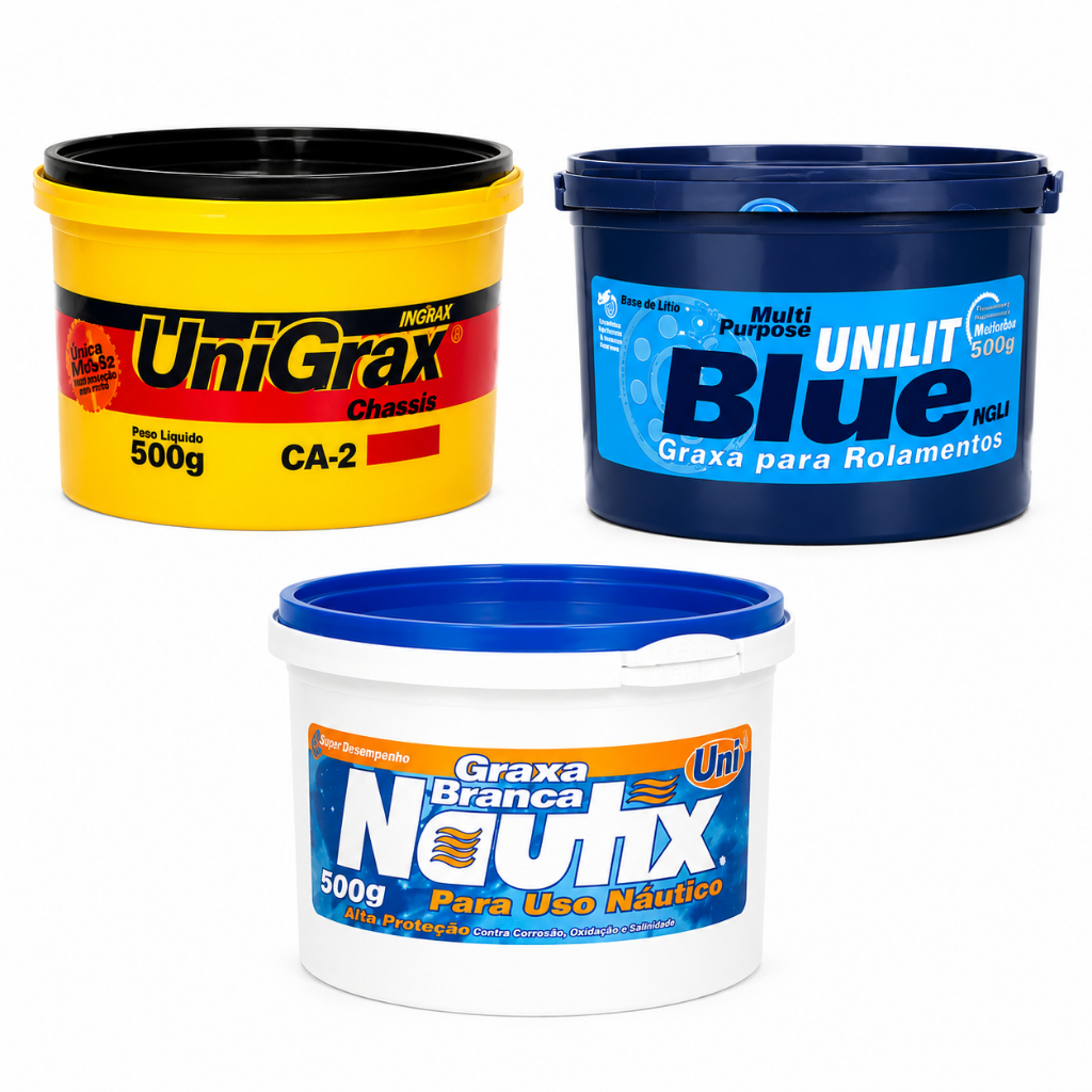 Graxa Branca, Comum ou de Rolamento de 500G UNI