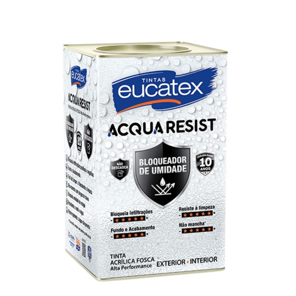 Eucatex Acqua Resist Impermeabilizante Bloqueador de Umidade 18 L