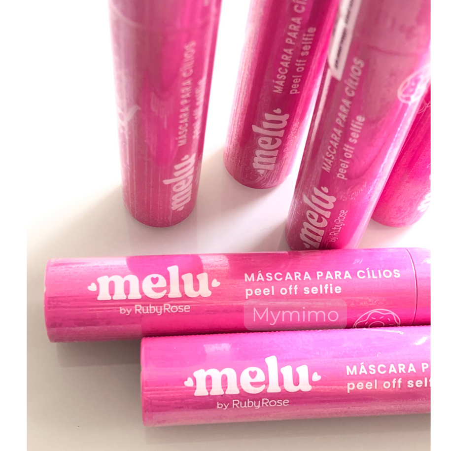 Máscara para Cílios Melu Ruby Rose Rimel Alonga e Define Efeito Peel Off Selfie