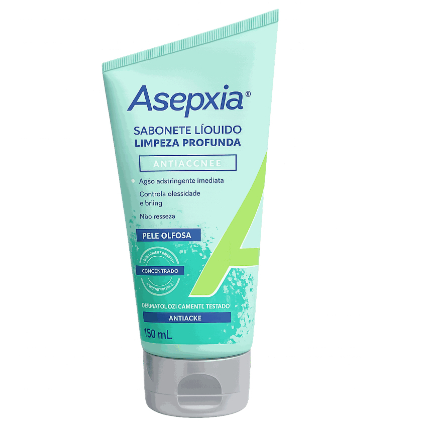 Asepxia Sabonete Líquido Limpeza Profunda / Carvão 150 ml