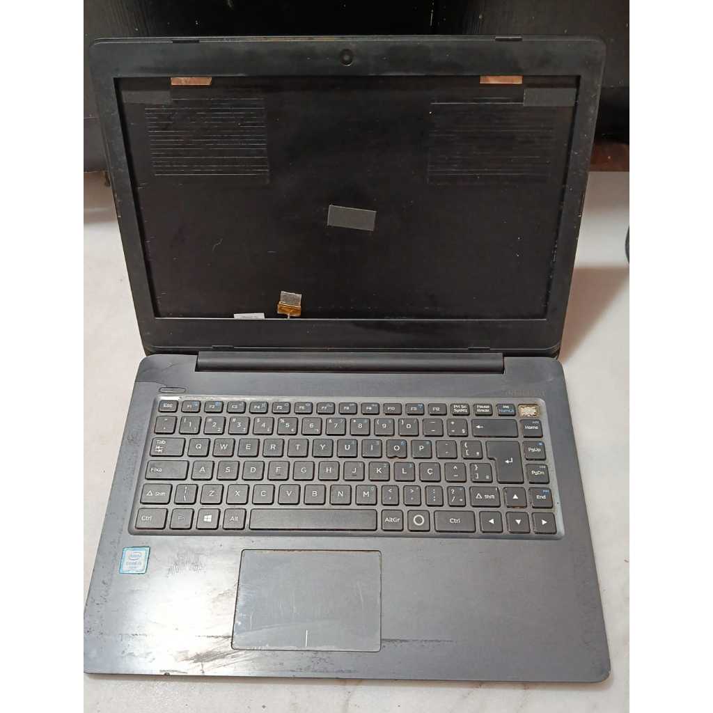 Carcaça completa notebook Positivo Stilo One XC3550 teclado e touchpad nao testados
