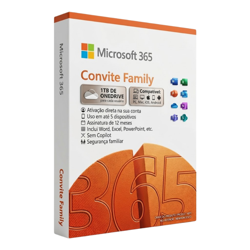 Microsoft Office 365 1TB | Orignal | 2026 1 Usuário Anual