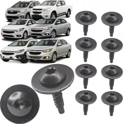 Kit 10 Parafuso do Parabarro Onix Cruze Cobalt Prisma Spin Tracker Sonic Trailblazer Camaro Malibu