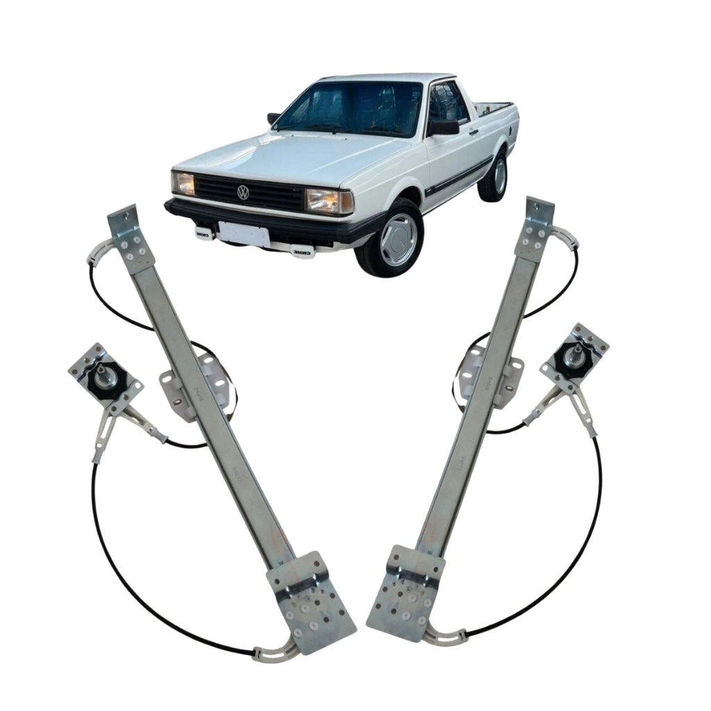 Par Máquina Vidro Manual Saveiro 1988 1989 1990 1991 A 1997