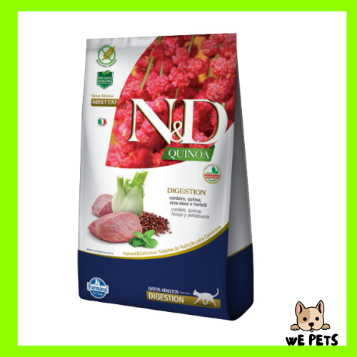 Ração 400g Farmina N&D Quinoa Digestion para Gatos Adultos sabor Cordeiro - 400g