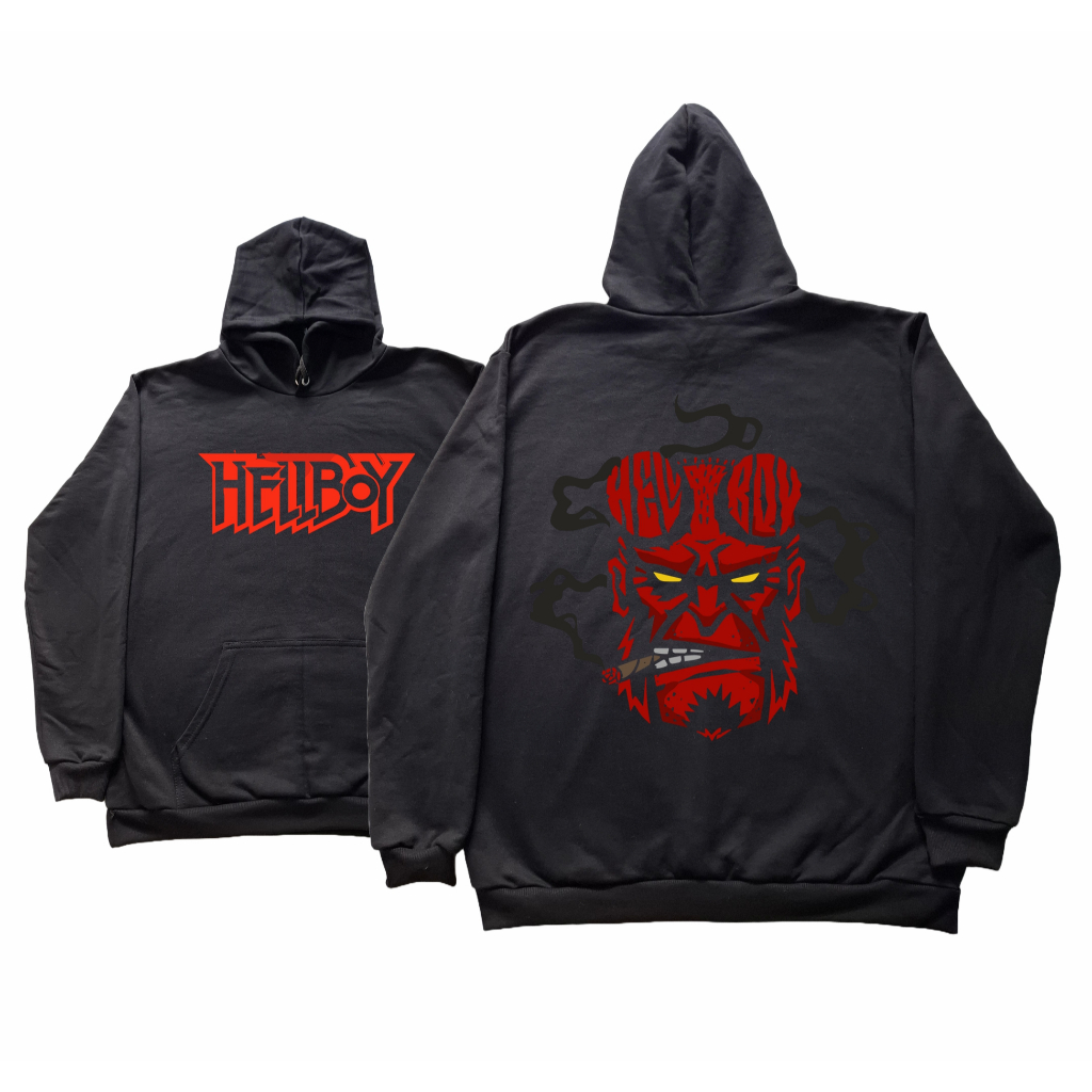 Moletom Canguru Hellboy Premium Unissex Com Capzu Bolso Frio Confortável
