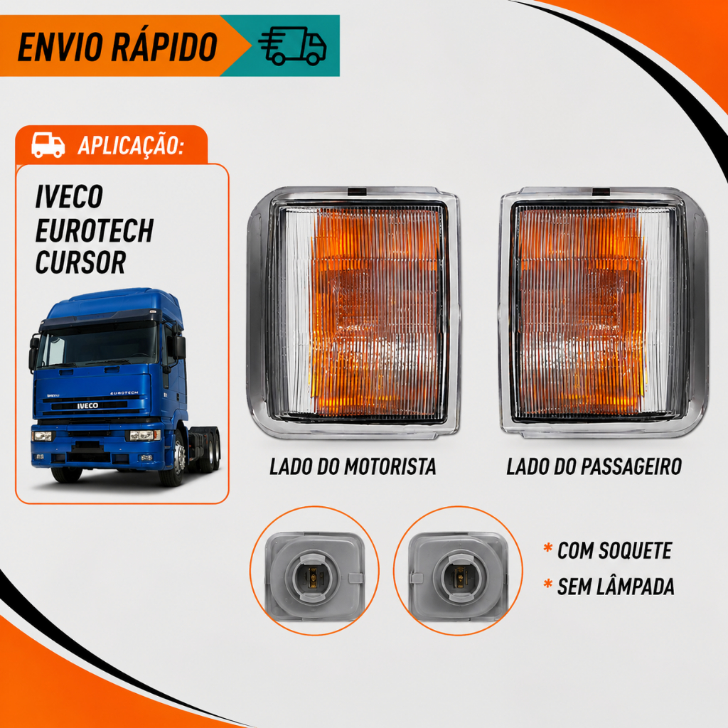 Par Lanterna Seta Compatível Iveco Eurotech/ Cursor