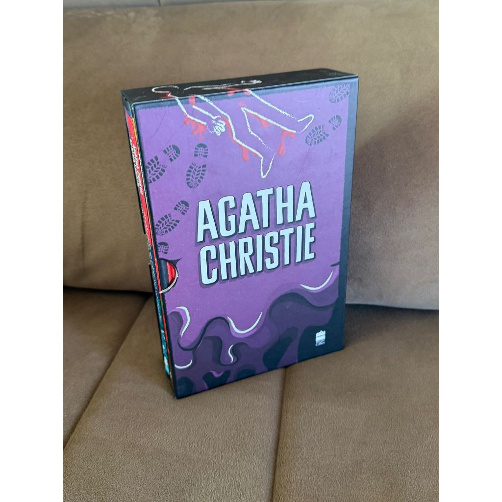 Livros coleção agatha christie box 1 - box com 3 livros capa dura