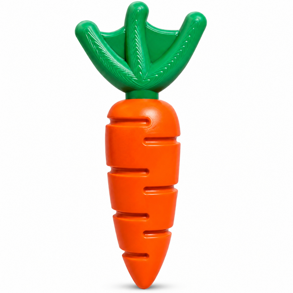 Brinquedo Mordedor Cenoura Para Cachorro Buddy Toys Nylon Resistente Limpeza Dental