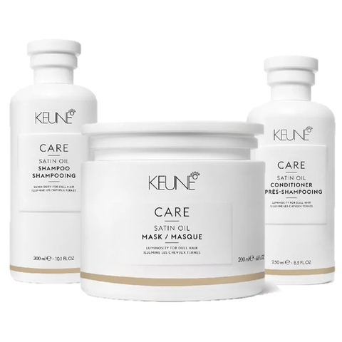 Kit Home Care Keune Satin Oil Shampoo Conditioner Mask
