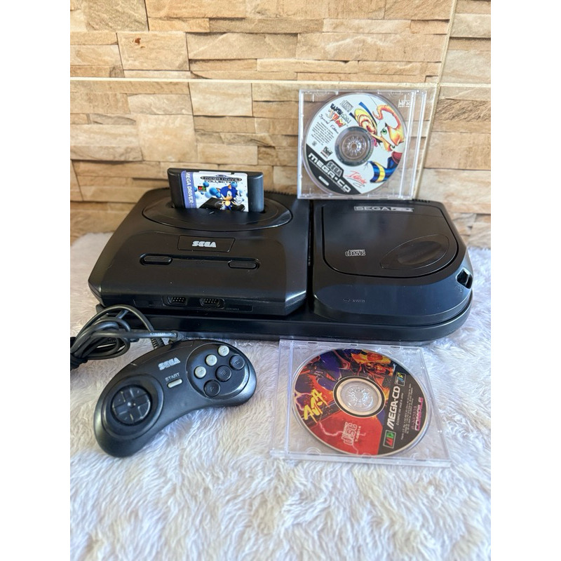 SEGA CD TecToy + Mega Drive 3 + Everdrive ( ENVIO IMEDIATO )