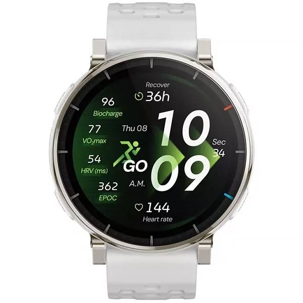 Relógio Amazfit Active 3 Premium Smartwatch GPS AMOLED 170 Esportes Bateria Longa