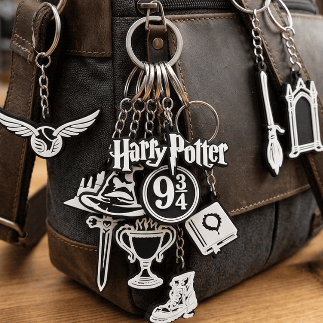 Kit Chaveiros Magia Escolar Hogwarts Bruxos Fantasia harry Filme magia decoração Hogwarts Temáticos GEEK