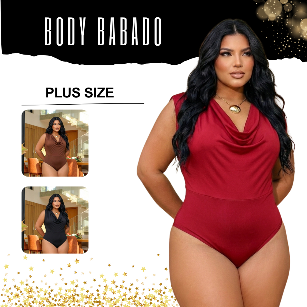Body Blusa Camisa Plus Size All Curve Feminino Leve fresco Manga Curta Babado Elegante Dia