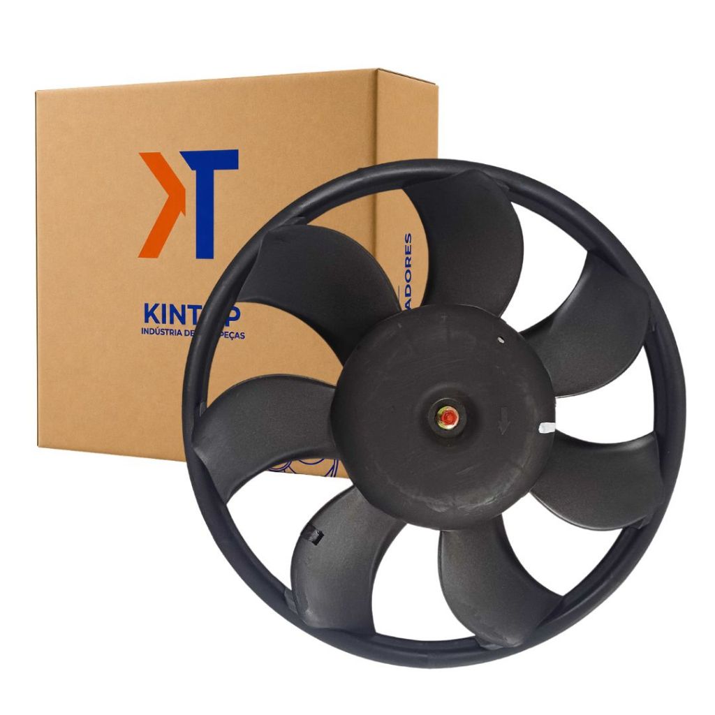 Ventoinha Radiador Eletroventilador 7 Pás 12v Para Fiesta Ecosport 1.0 1.6 Zetec Rocam 2S658K620BA