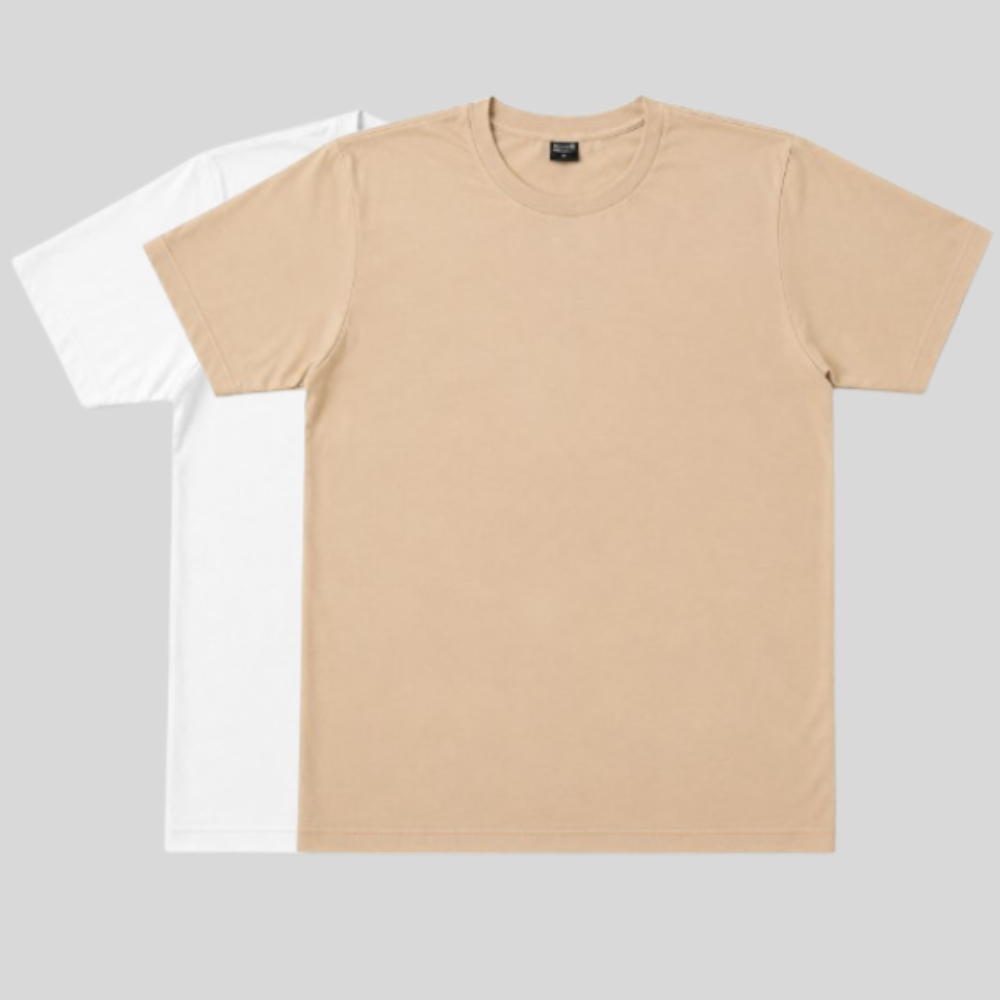 Kit 2 Camisetas Oversized Masculina Basica Streetwear P Ao GG Slim Algodão lisa Casual Dia A Dia T-Shirt  Premium