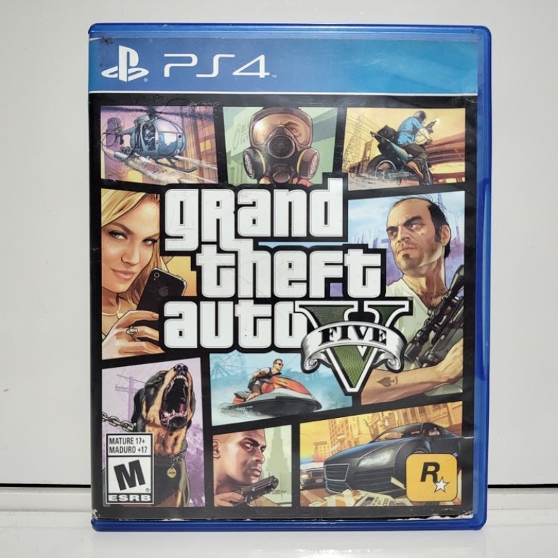 GTA 5 Ps4 GTA V - Game Mídia Física - Jogo Original Playstation 4 Seminovo