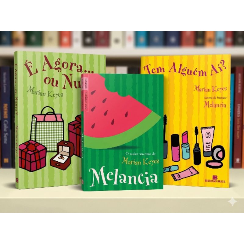 kit de livros marian keyes melancia e agora ou nunca tem alguém aí