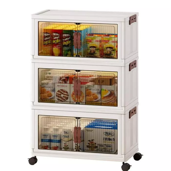 Armário Caixa Organizadora Dobrável Transparente USK 50cm Empilhável — foto 2