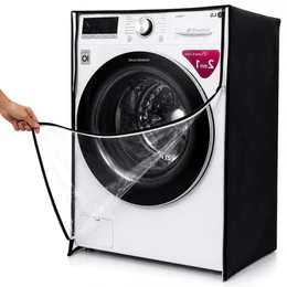 Capa Lava E Seca LG 13 Kg Vc4 Abertura Transparente Ziper preta
