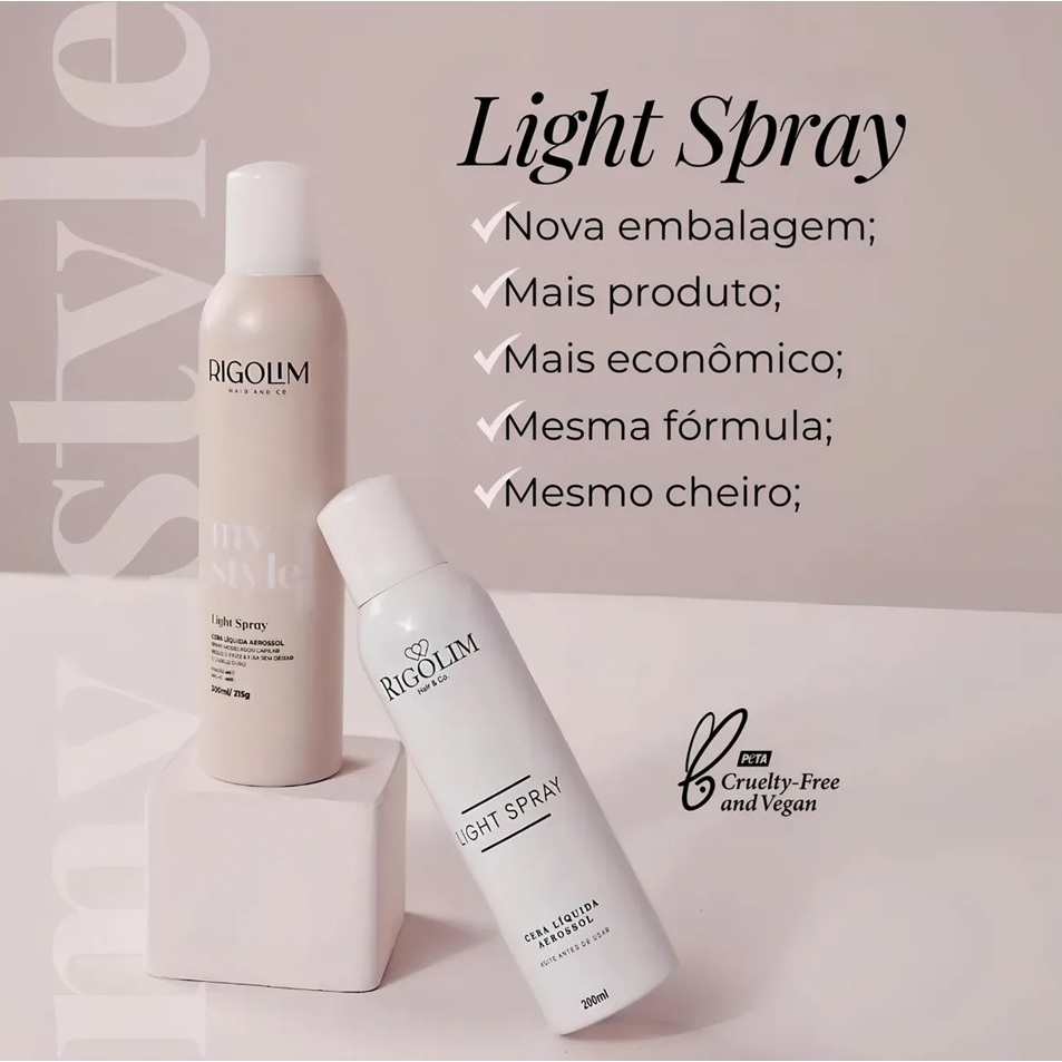 Cera Liquida Rigolim Hair & Co Spray Fixador Dark 300ml — imagem 2 de 2