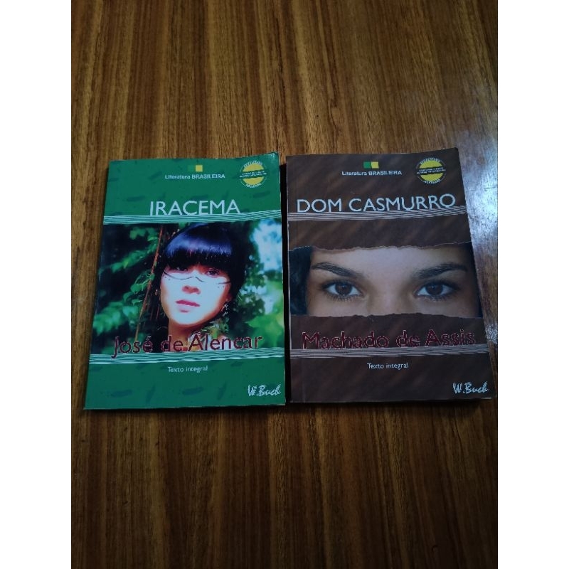 2 Livros de literatura semi novos Iracema de José de Alencar & Dom Casmurro de Machado de Assis
