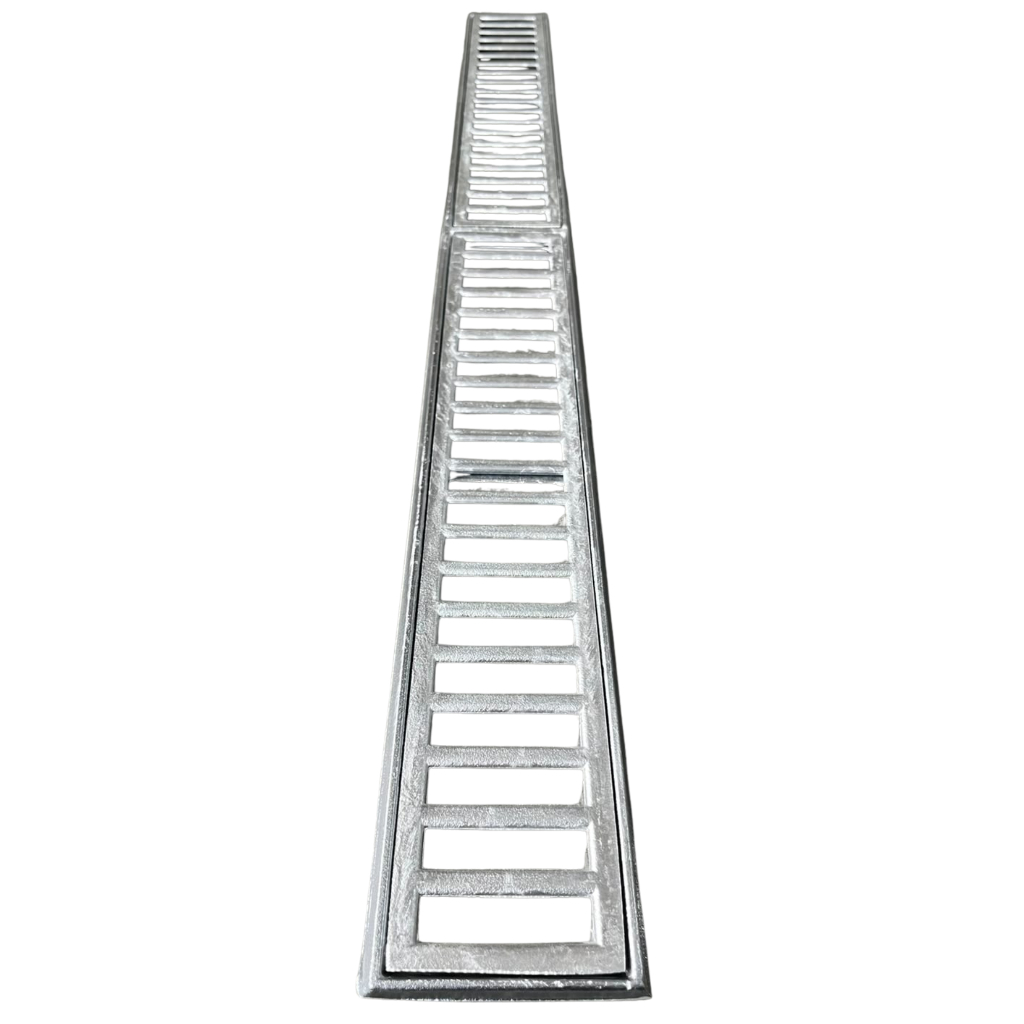 Ralo Linear 9x100 Grelha Reta em Alumínio + Aro