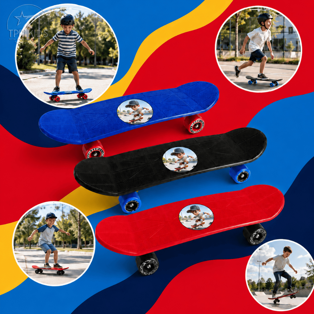 Skate Infantil Semi Profissional Esporte Lazer Skateboard Masculino Feminino Brinquedo Criança Top