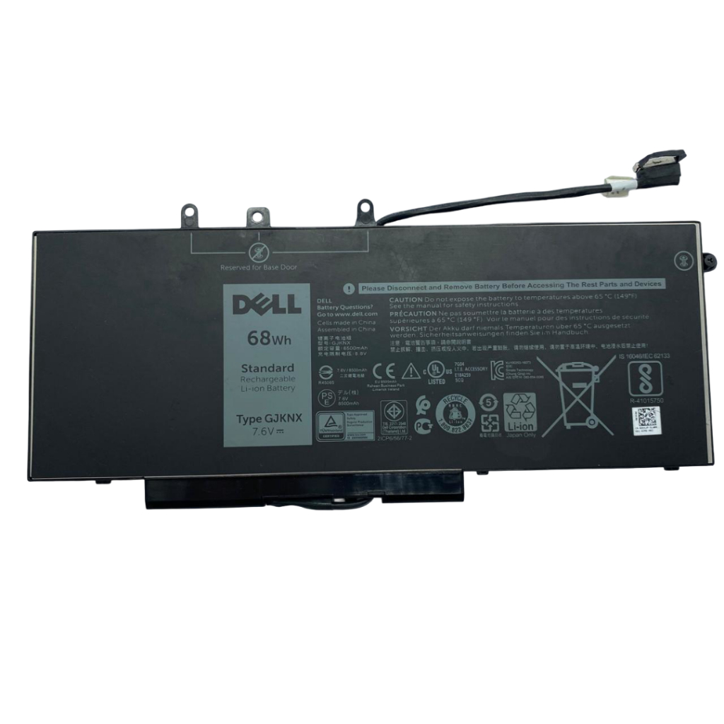 Bateria usada DELL GJKNX para notebooks Dell Latitude 5480 5580 5490 68wh