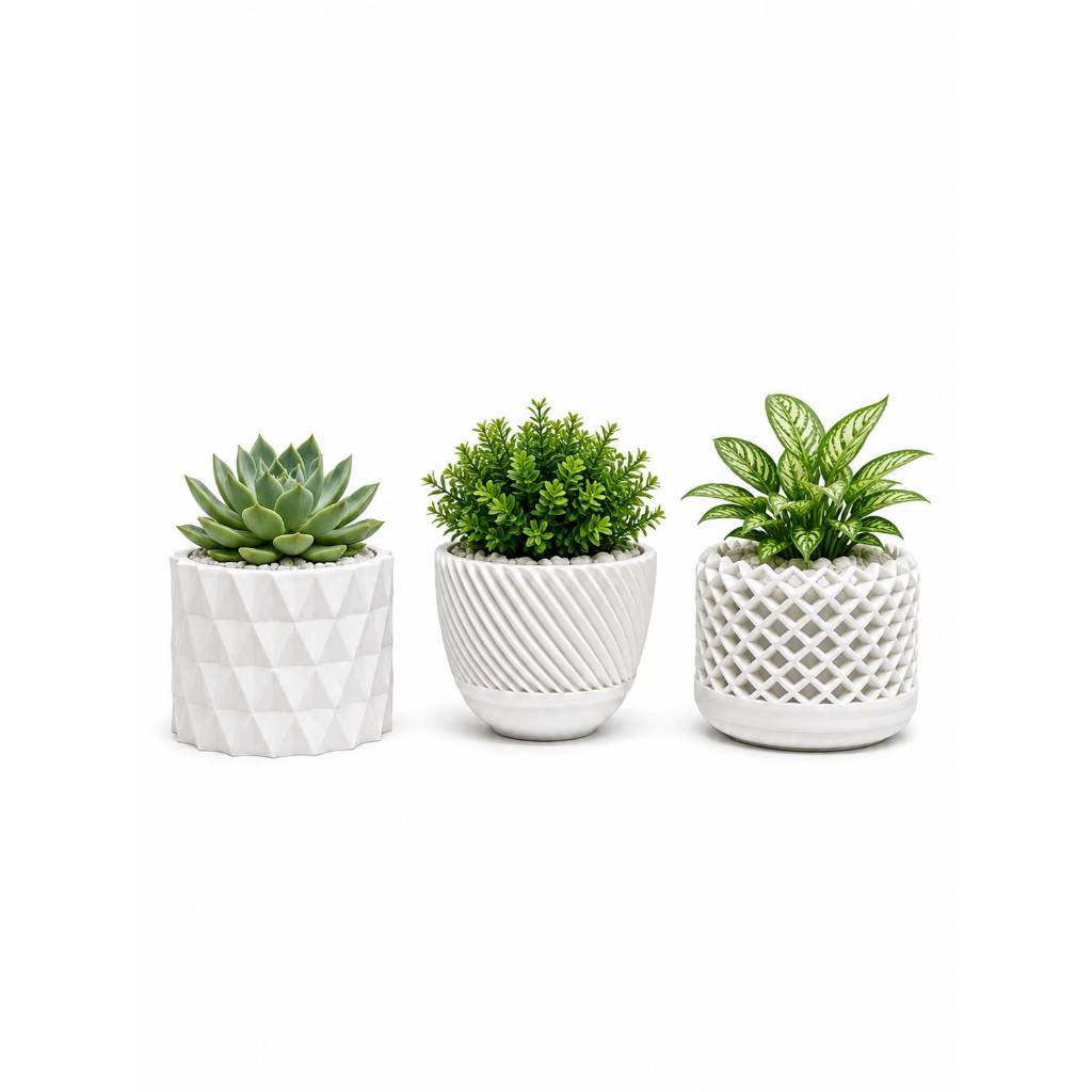 Kit 3 Vasos Decorativos minimalista