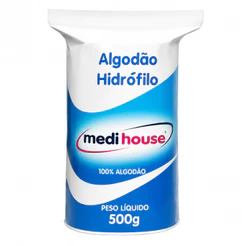 Algodão Hidrofilo 500grs Rolo Medi House