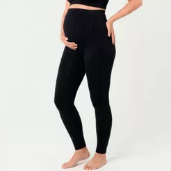Calça Legging Gestante Maternidade Trifil Cós Alto Sem Costura Microfibra Confortável Grávida