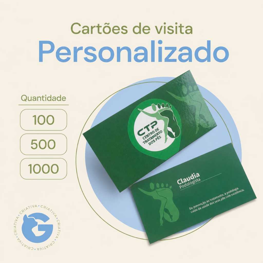 Cartão de visita - personalizado - 9x5cm - verniz total frente - 300g