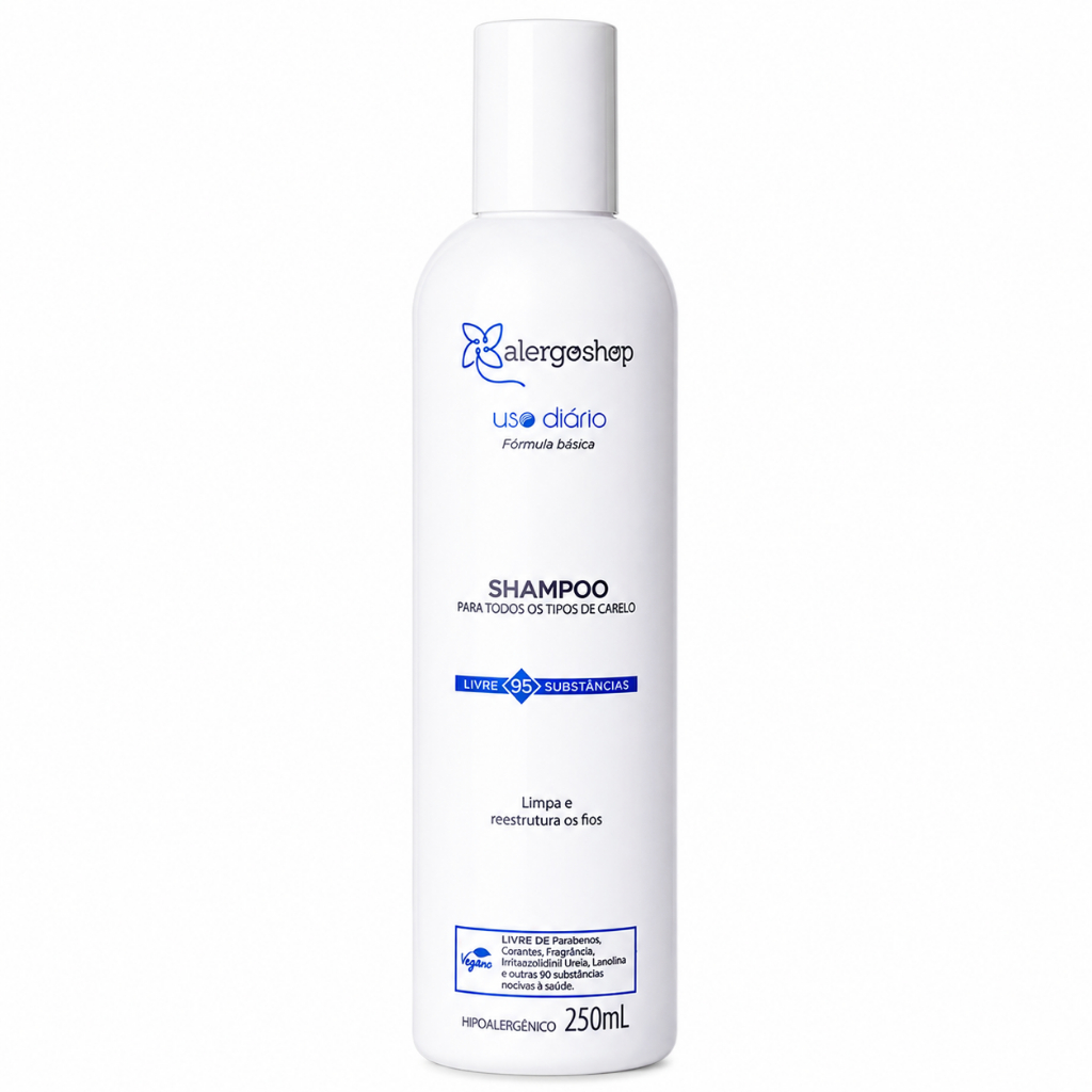 Shampoo Hipoalergênico Uso Diário 250ml - Alergoshop