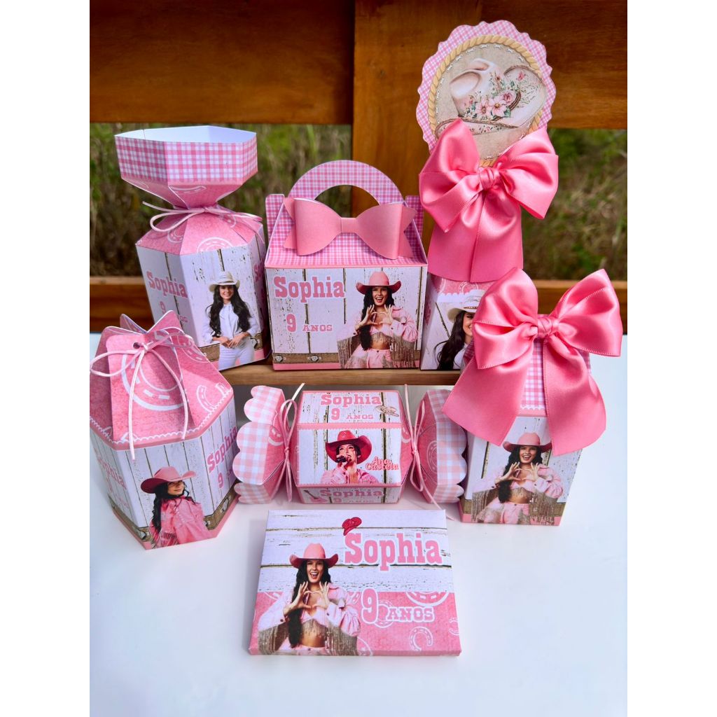 PEGUE E MONTE - Lembrancinhas ANA CASTELA - Kit Caixinhas personalizadas para Festa ANA CASTELA