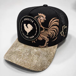 Boné Texas Field Original Trucker Tela Respirável Confortável Estilo Country Sertanejo Agro galo