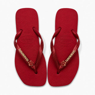 Chinelo Rasteirinha Feminina Glitter com Flor Dourada Brilhante - Envio Imediato