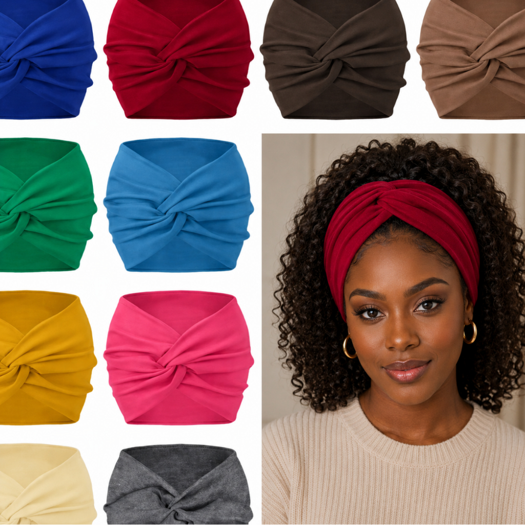 Turbante Faixa Tiara para Cabelo Moda Acessório Feminino Confortável Trabalho Academia Esporte