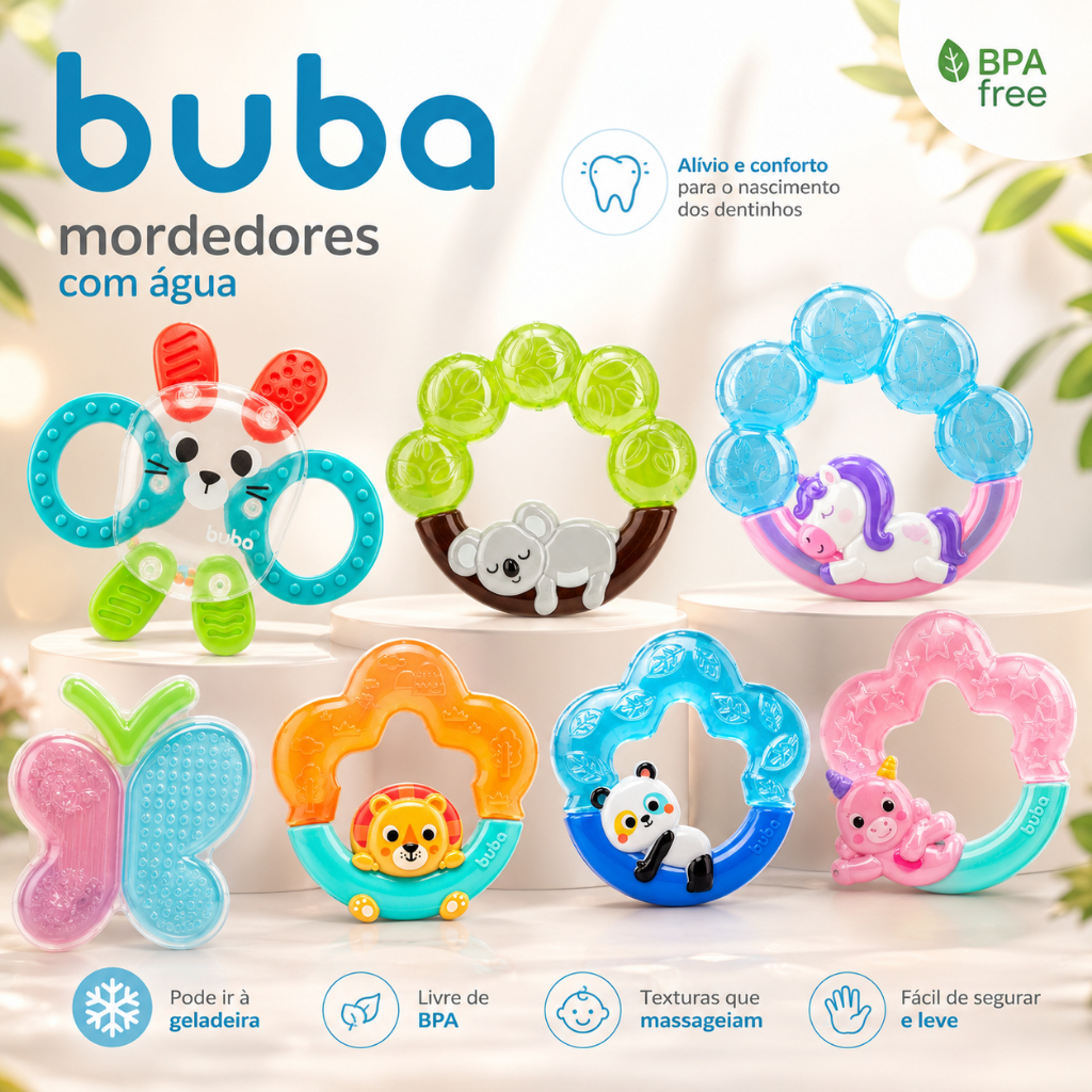 Mordedor Infantil Buba com Água