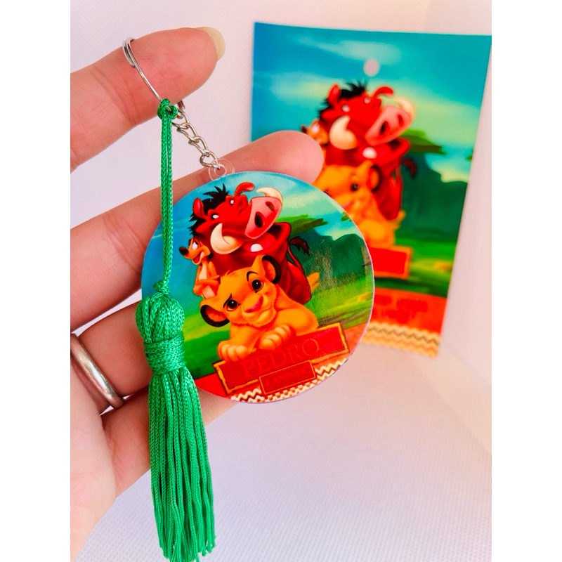 Chaveiro Personalizado Rei Leão | Chaveiro Acrílico | Lembrancinhas Rei Leão  | Aniversário Rei Leão