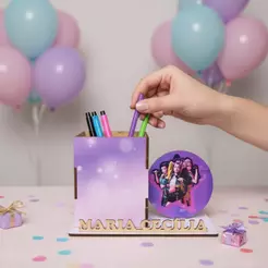 Centro De Mesa Cachepo Guerreiras Do K-pop Com Nome 10 Unidades