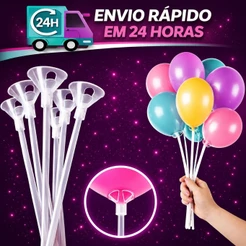 Vareta Pega Balão 33cm 10 unidades | Suporte para Balão