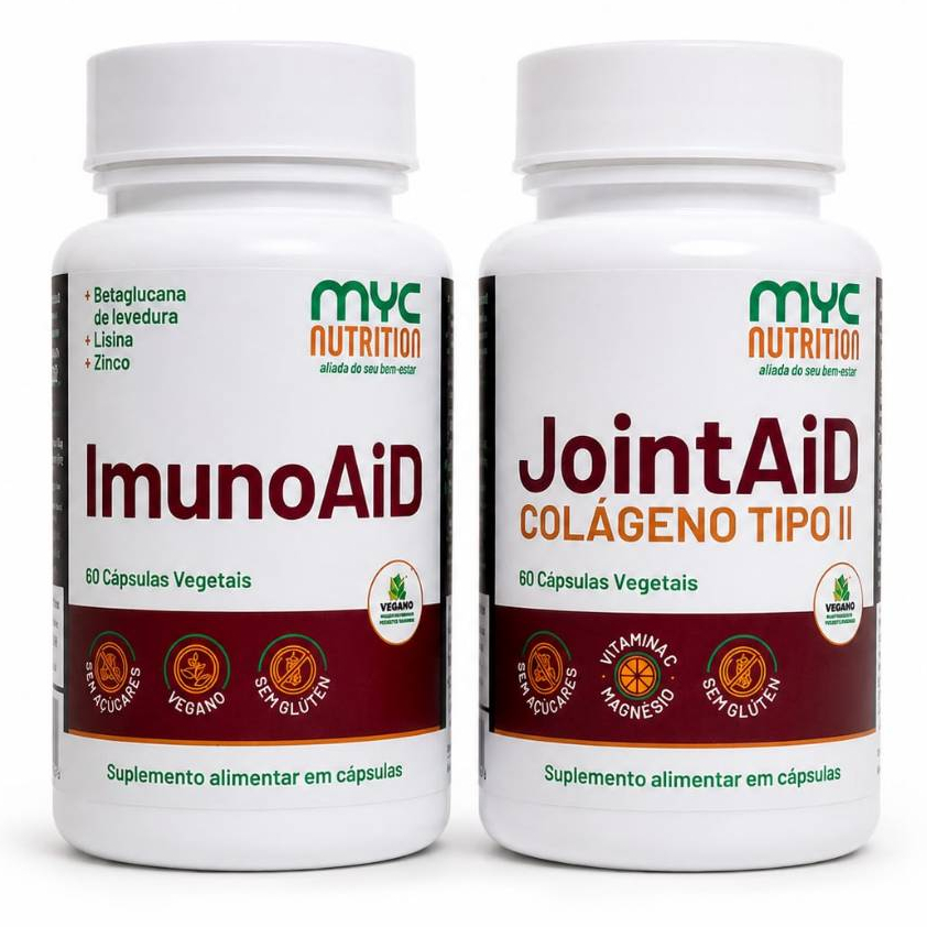 Kit Imunidade e Articulações Daily Forte | Imuno Forte + Articula Forte 60 Cápsulas Cada