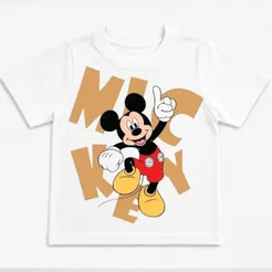 Blusa Estampada do mickey Camiseta infantil 2 ao 14 menino e menina Envio Imediato100% algodão